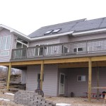 The deck was completed in the Fall.  The sunroom was finished in February.